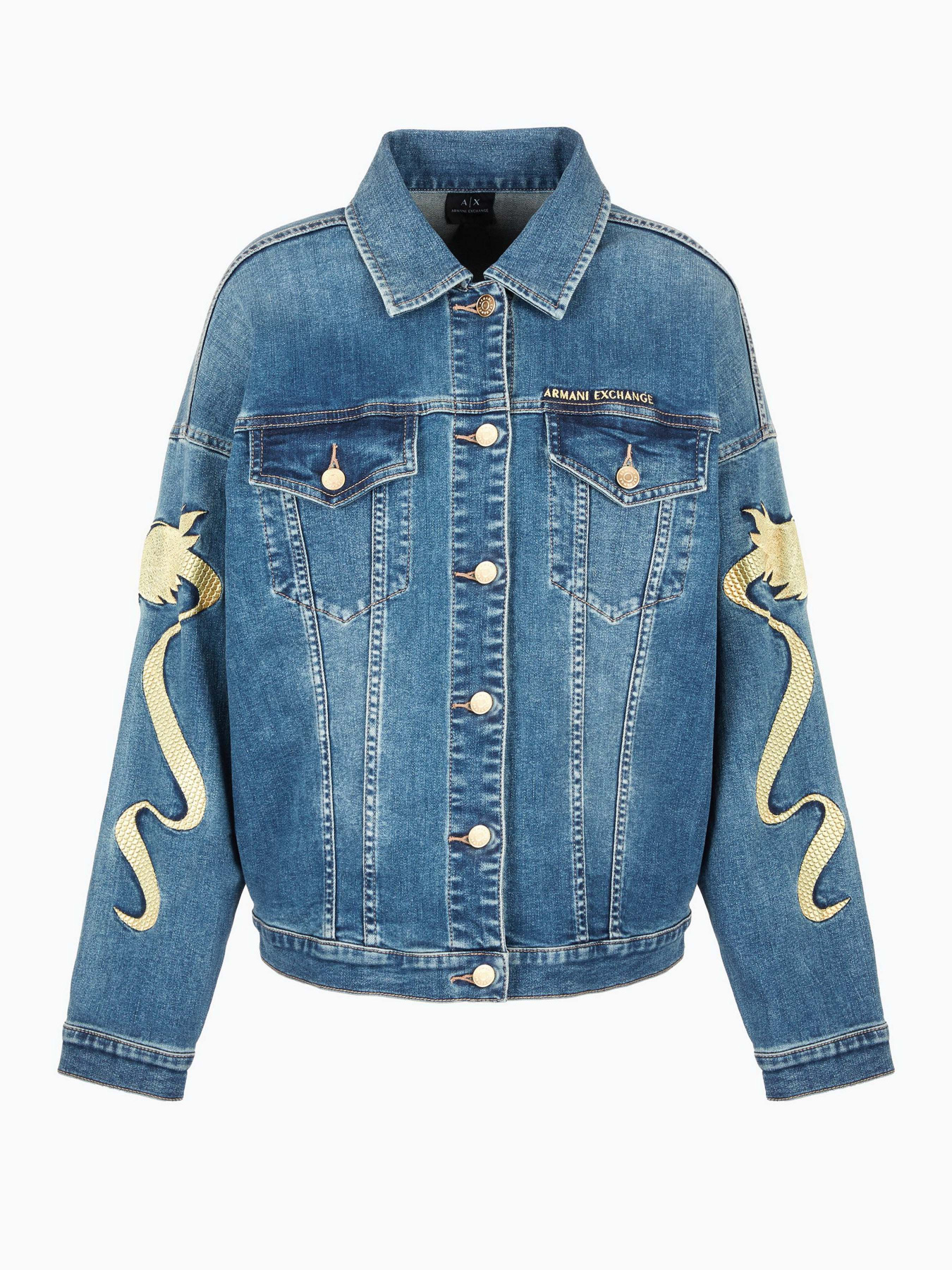 Джинсовая куртка Armani Exchange Chinese New Year модель 3DYBAA-Y1EEZ-1500 Фото