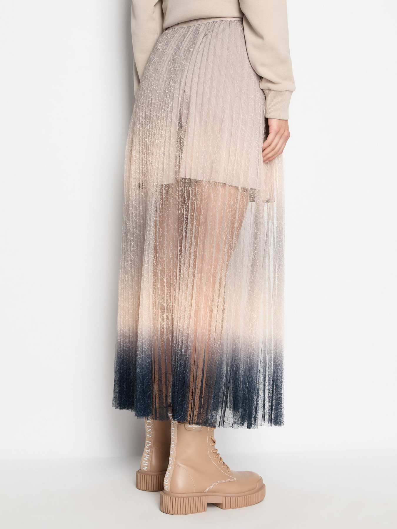 Спідниця максі Armani Exchange Plisse Degrade модель 3DYN01-YNYLZ-1786 Фото