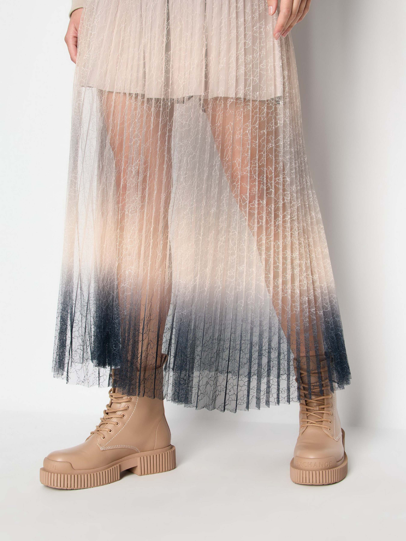 Спідниця максі Armani Exchange Plisse Degrade модель 3DYN01-YNYLZ-1786 Фото