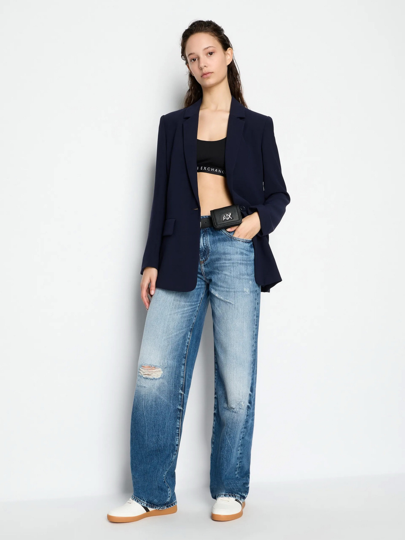 Широкі джинси Armani Exchange модель 3DYJ52-Y16GZ-05EK Фото