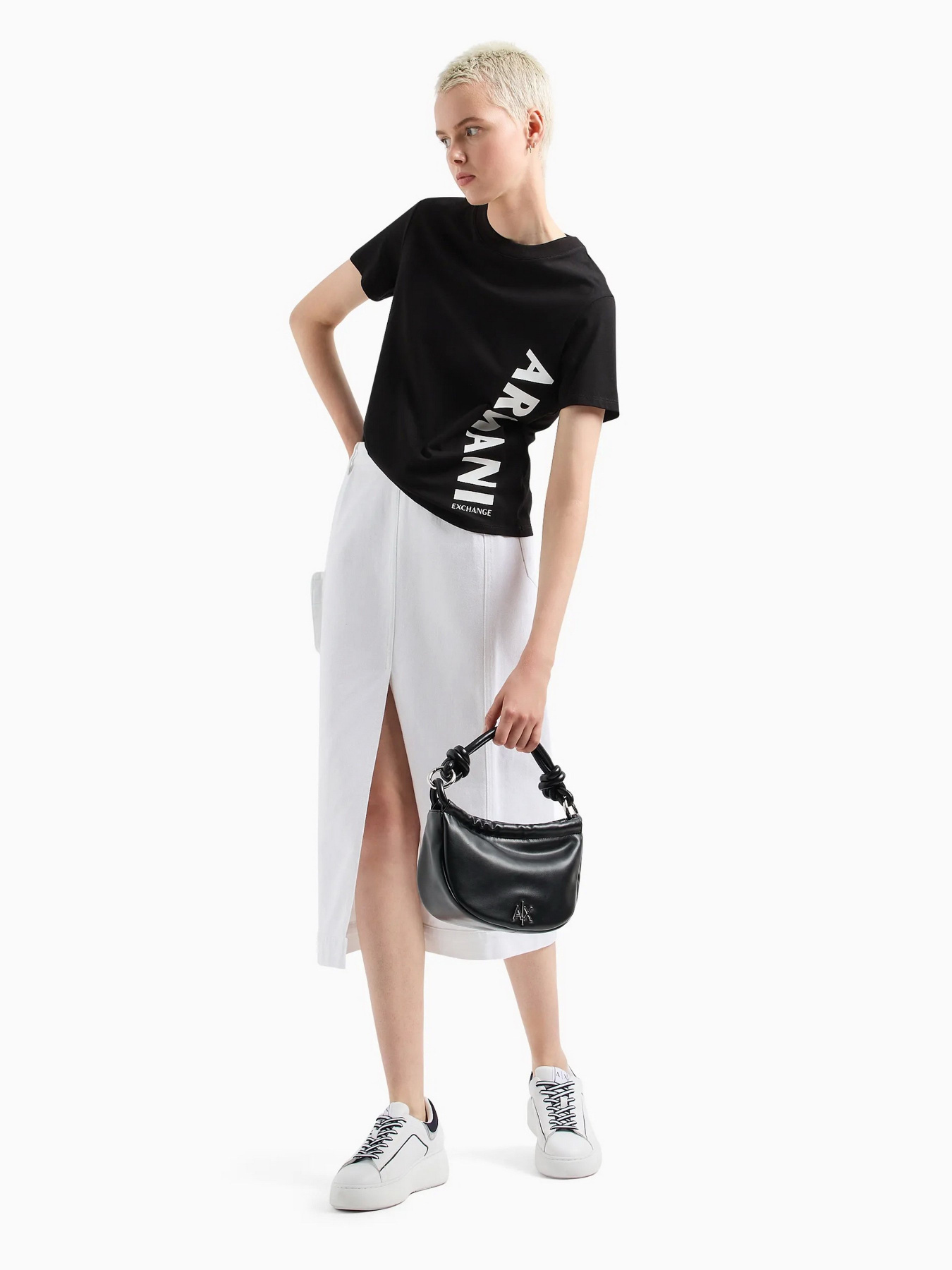 Юбка миди Armani Exchange модель 3DYN65-Y15MZ-0104 Фото