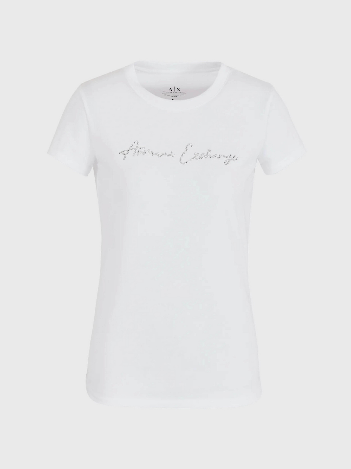 Футболка Armani Exchange Logo Signature модель 3DYT27-YJDTZ-1000 Фото