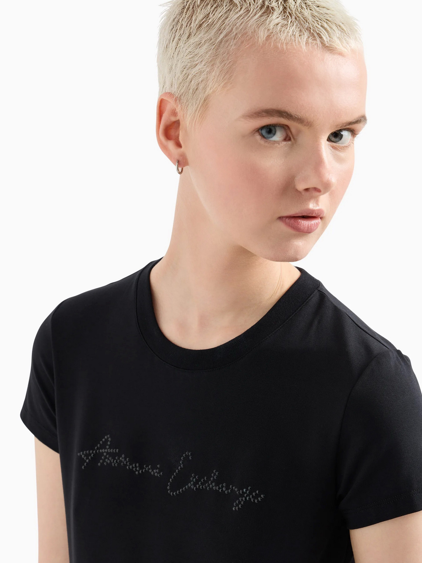 Футболка Armani Exchange Logo Signature модель 3DYT27-YJDTZ-1200 Фото