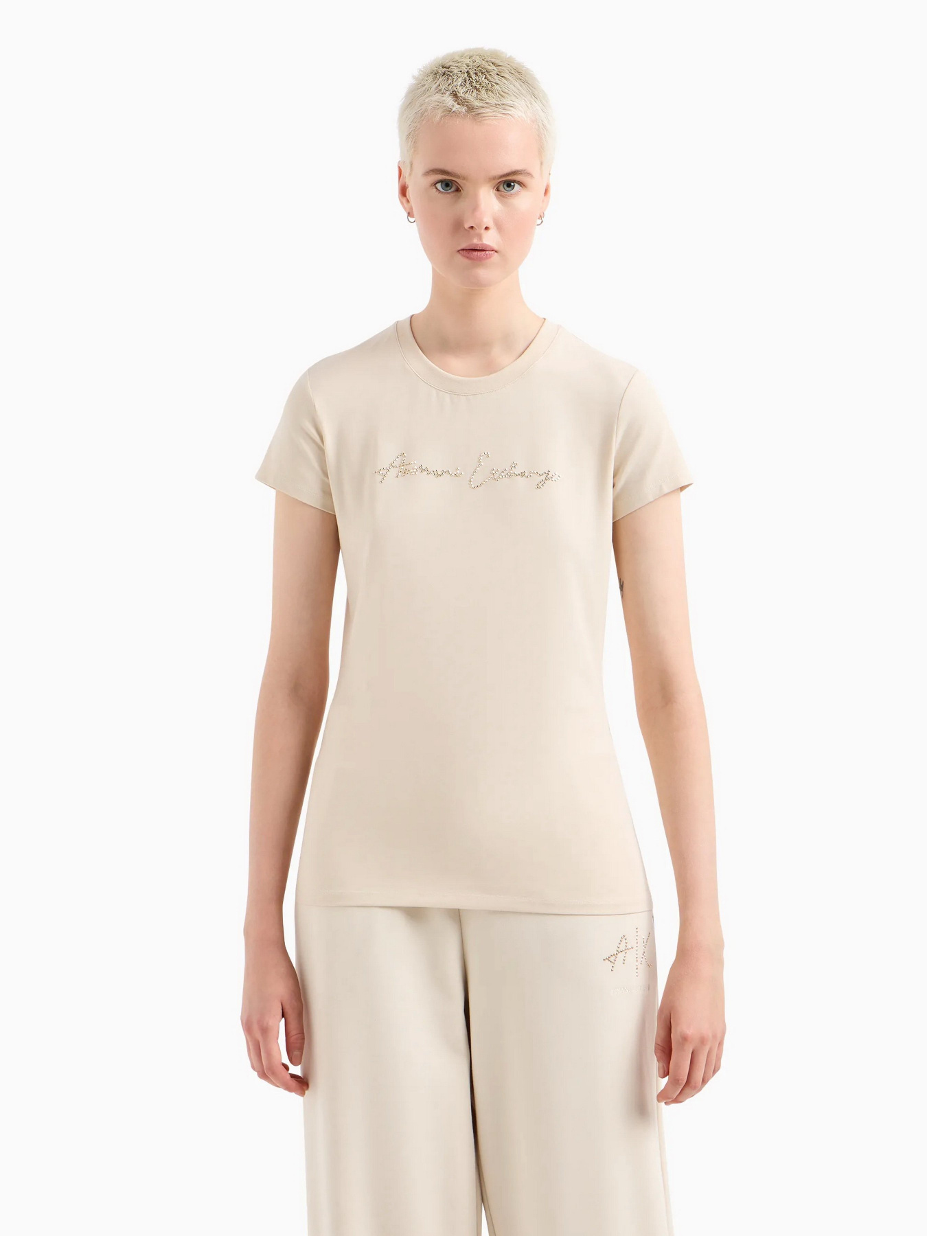 Футболка Armani Exchange Logo Signature модель 3DYT27-YJDTZ-1787 Фото