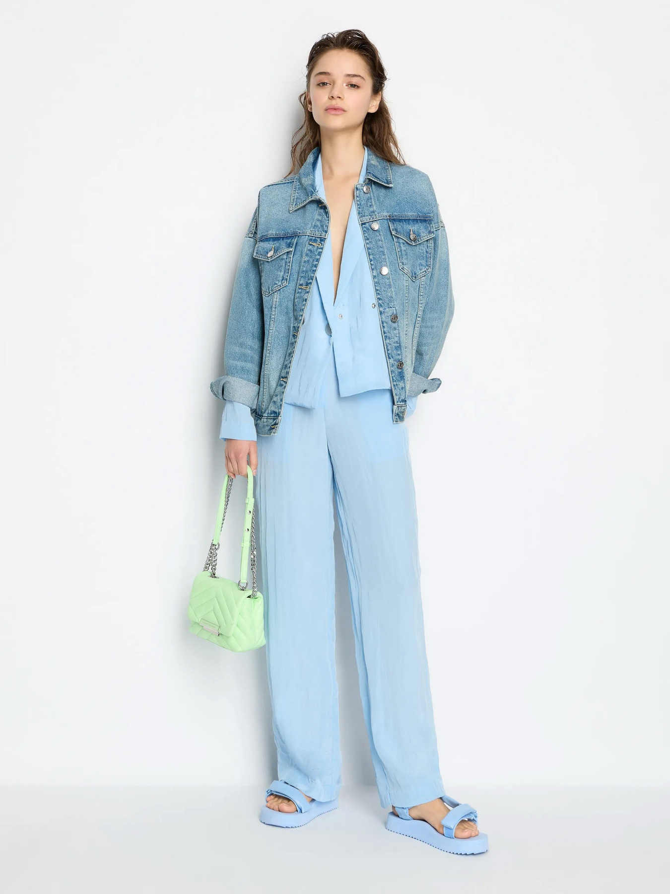 Джинсова куртка Armani Exchange Icon Project модель 8NYB34-Y4AAZ-150A Фото