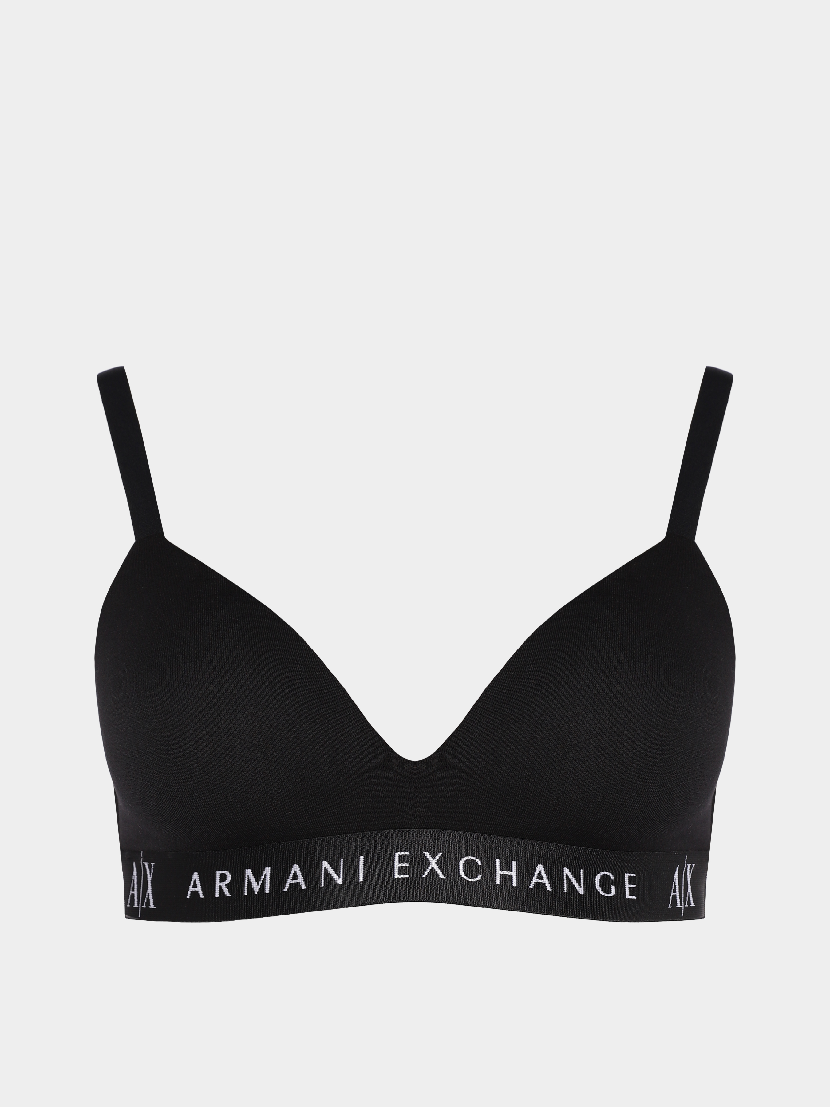 Бавовняний Жіночий Бюстгальтер Armani Exchange  (QZ3557) колір чорний