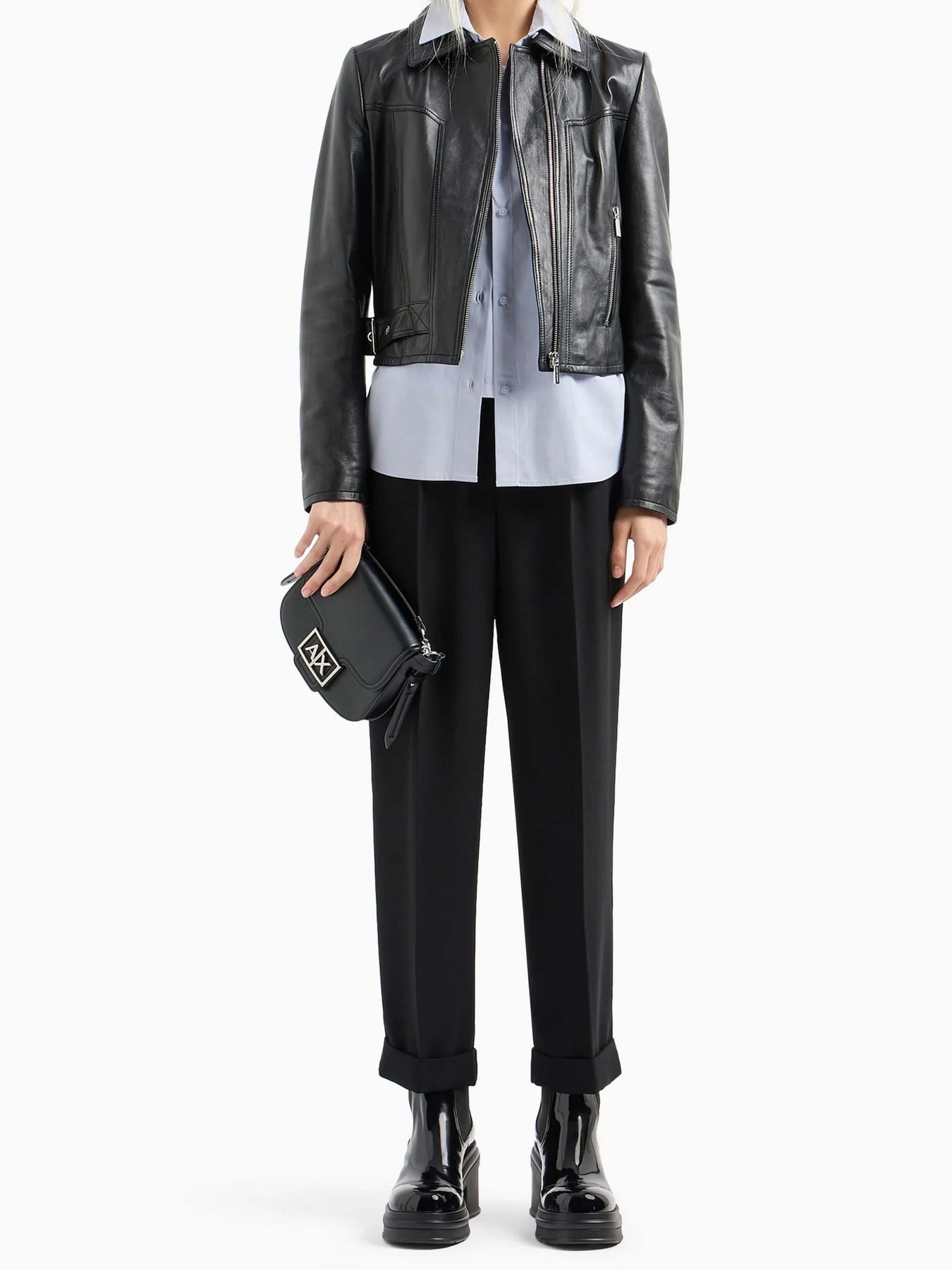 Шкіряна куртка Armani Exchange модель 6DYB50-YLP3Z-1200 Фото