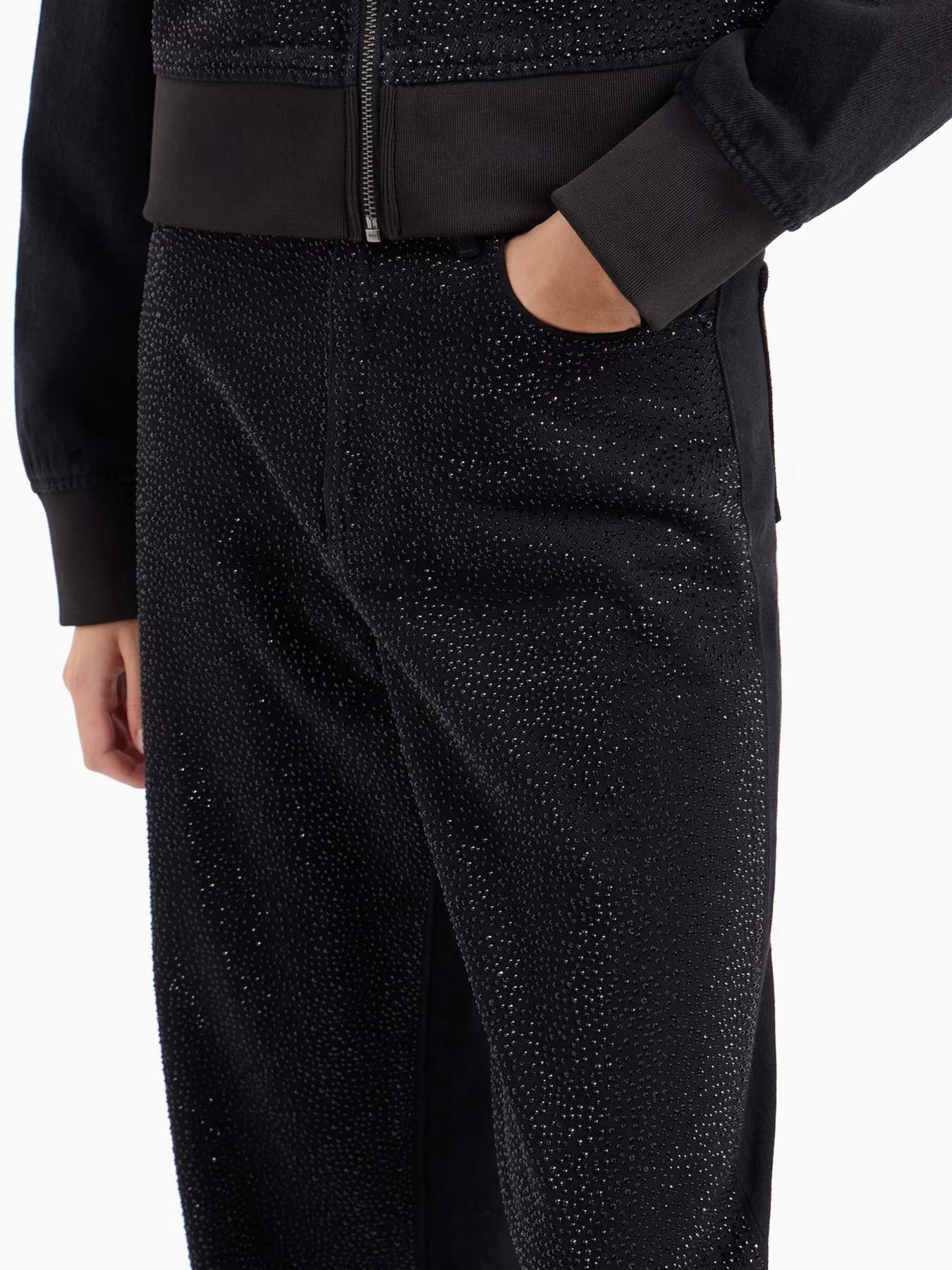 Широкие джинсы Armani Exchange модель 6DYJ38-Y19QZ-0204 Фото