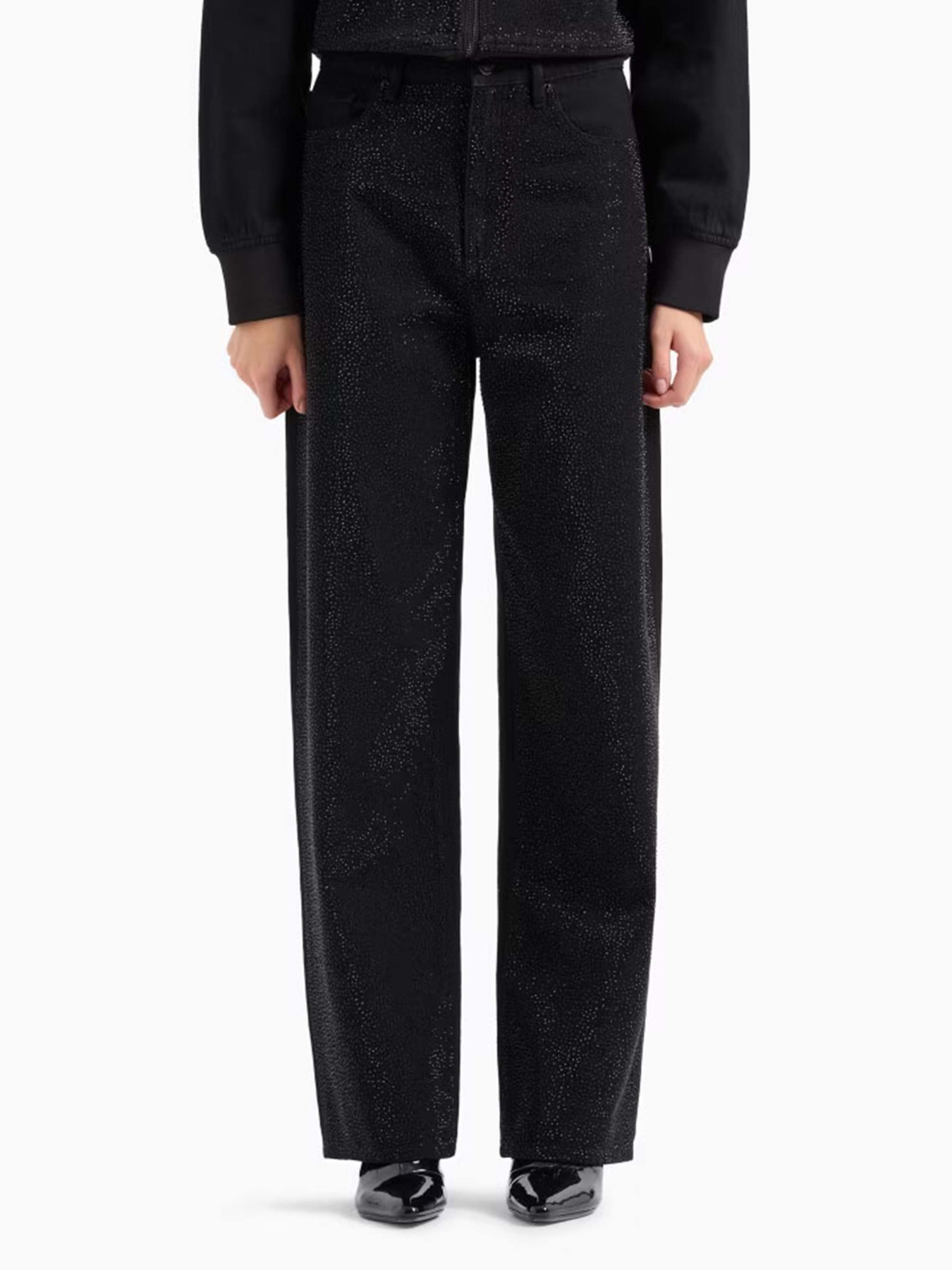 Широкие джинсы Armani Exchange модель 6DYJ38-Y19QZ-0204 Фото