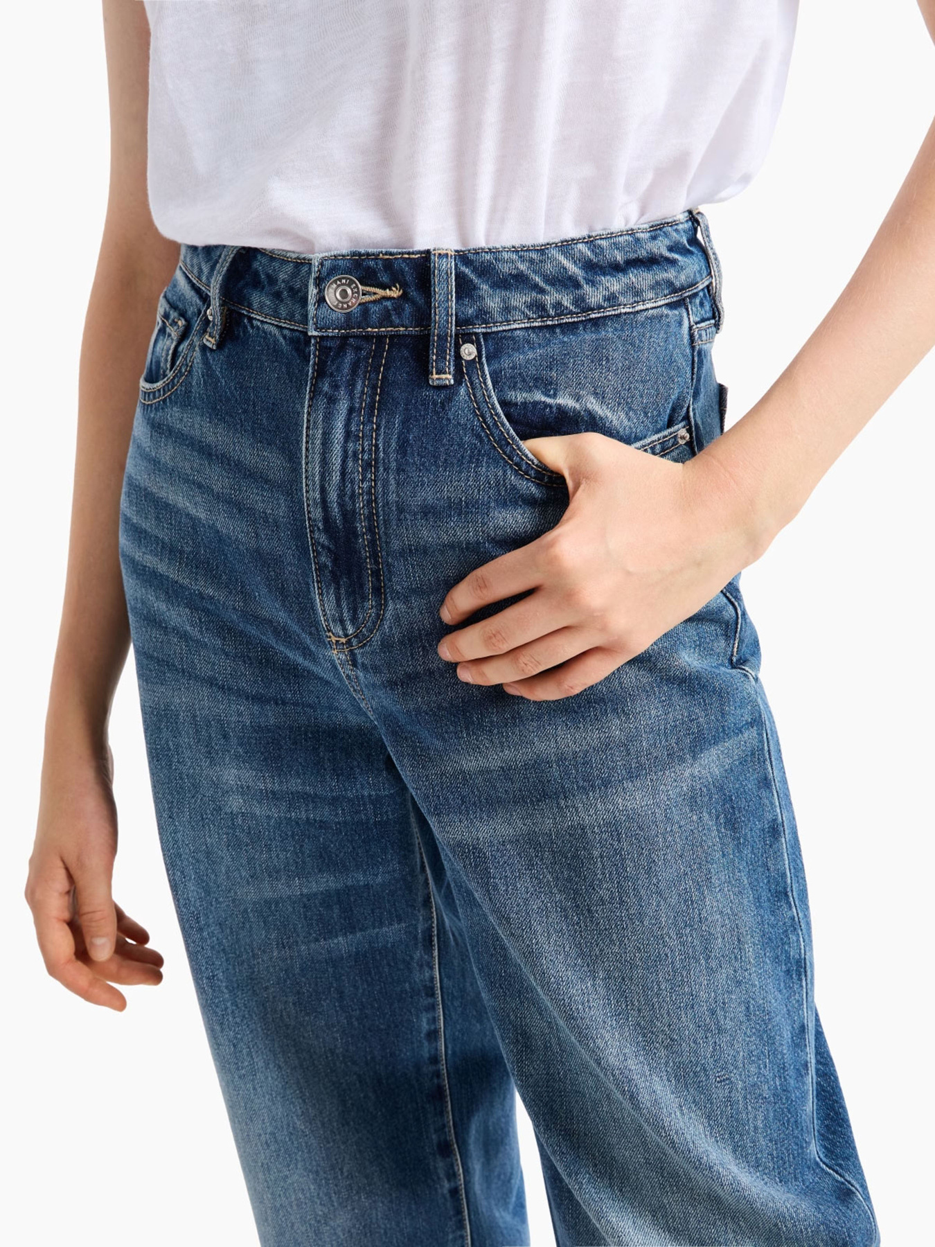 Широкие джинсы Armani Exchange модель 6DYJ38-Y19HZ-05EK Фото