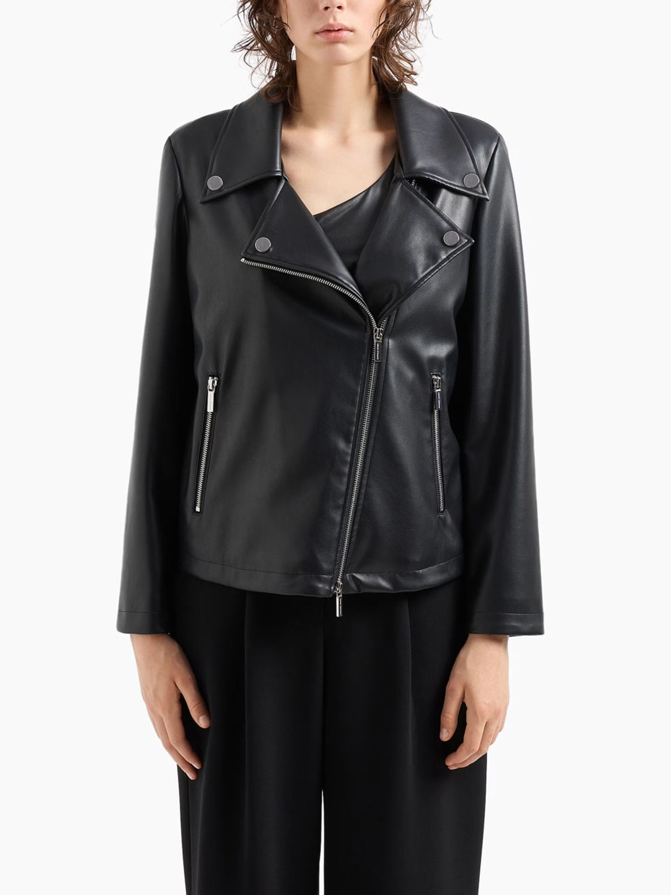 Шкіряна куртка Armani Exchange Black Edition модель XW000004-AF10203-UC001 Фото