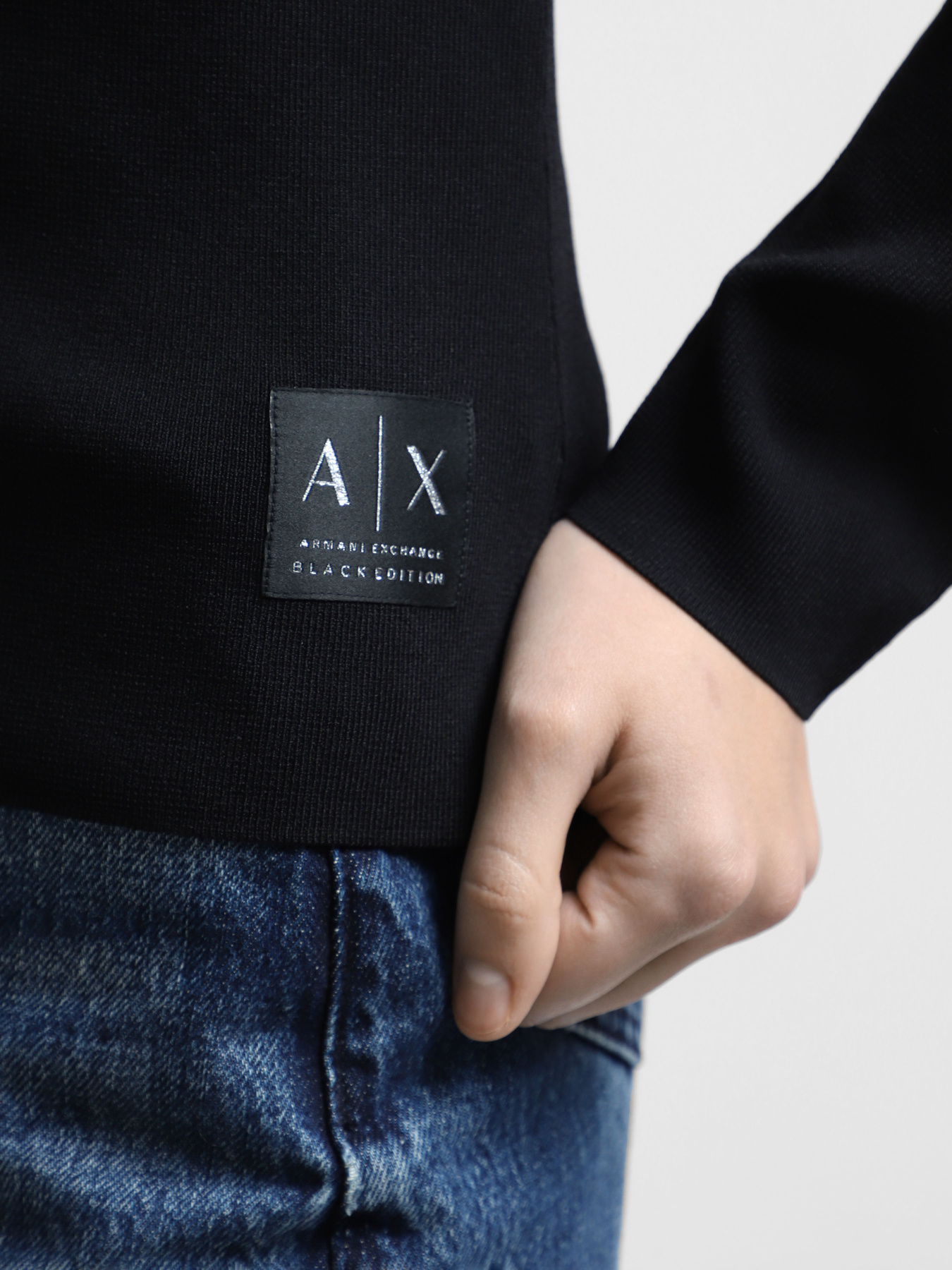 Лонгслив Armani Exchange Black Edition модель XW000047-AF10352-UC001 Фото