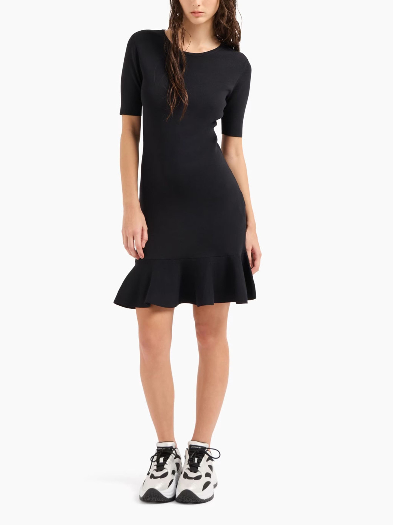 Платье мини Armani Exchange Black Edition модель XW000048-AF10352-UC001 Фото