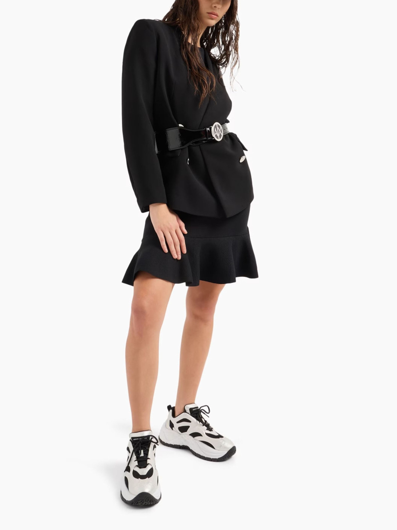 Платье мини Armani Exchange Black Edition модель XW000048-AF10352-UC001 Фото