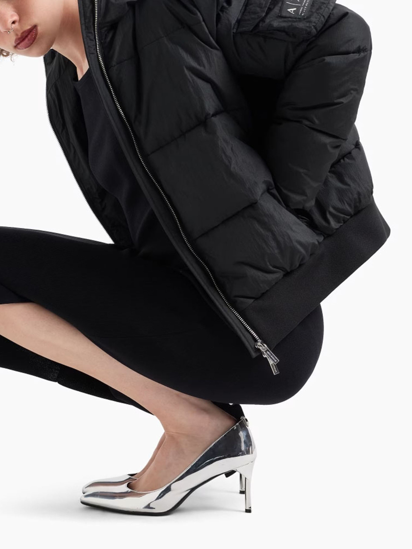 Платье макси Armani Exchange Black Edition модель XW000049-AF10352-UC001 Фото