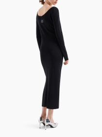 Платье макси Armani Exchange Black Edition модель XW000049-AF10352-UC001 Фото