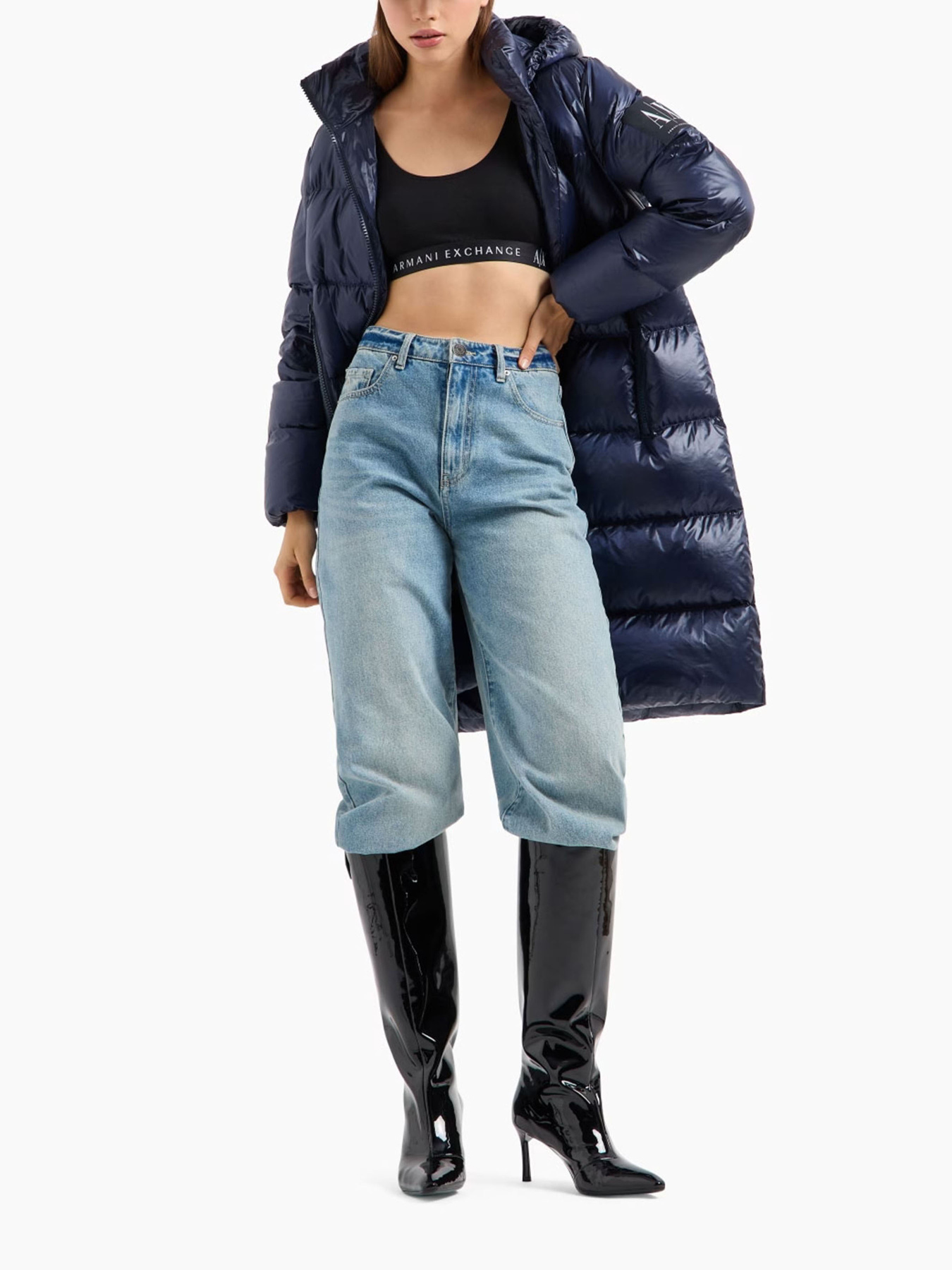 Пальто з утеплювачем Armani Exchange Icon Project модель XW000251-AF10860-UB100 Пальто з утеплювачем Armani Exchange Icon Project модель XW000251-AF10860-UB100 Фото