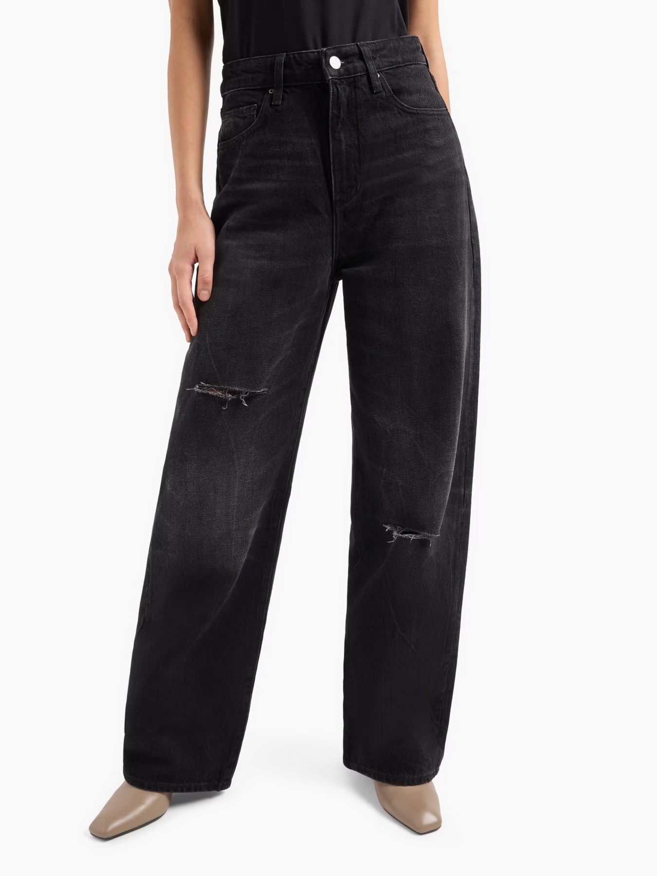 Широкие джинсы Armani Exchange модель 6DYJ38-Y18IZ-0204 Фото