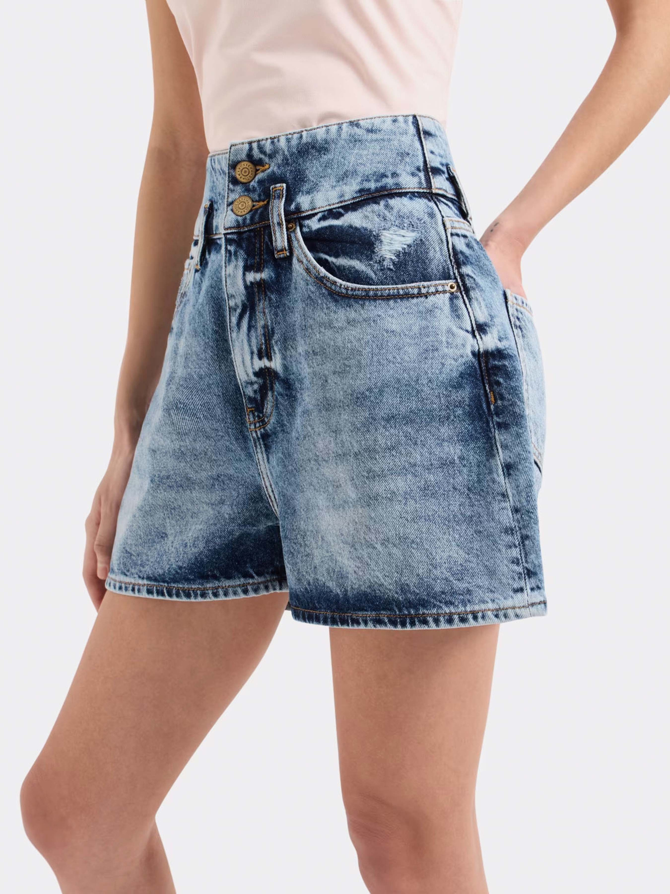 Джинсовые шорты Armani Exchange модель XW000133-AF12866-MB002 Фото