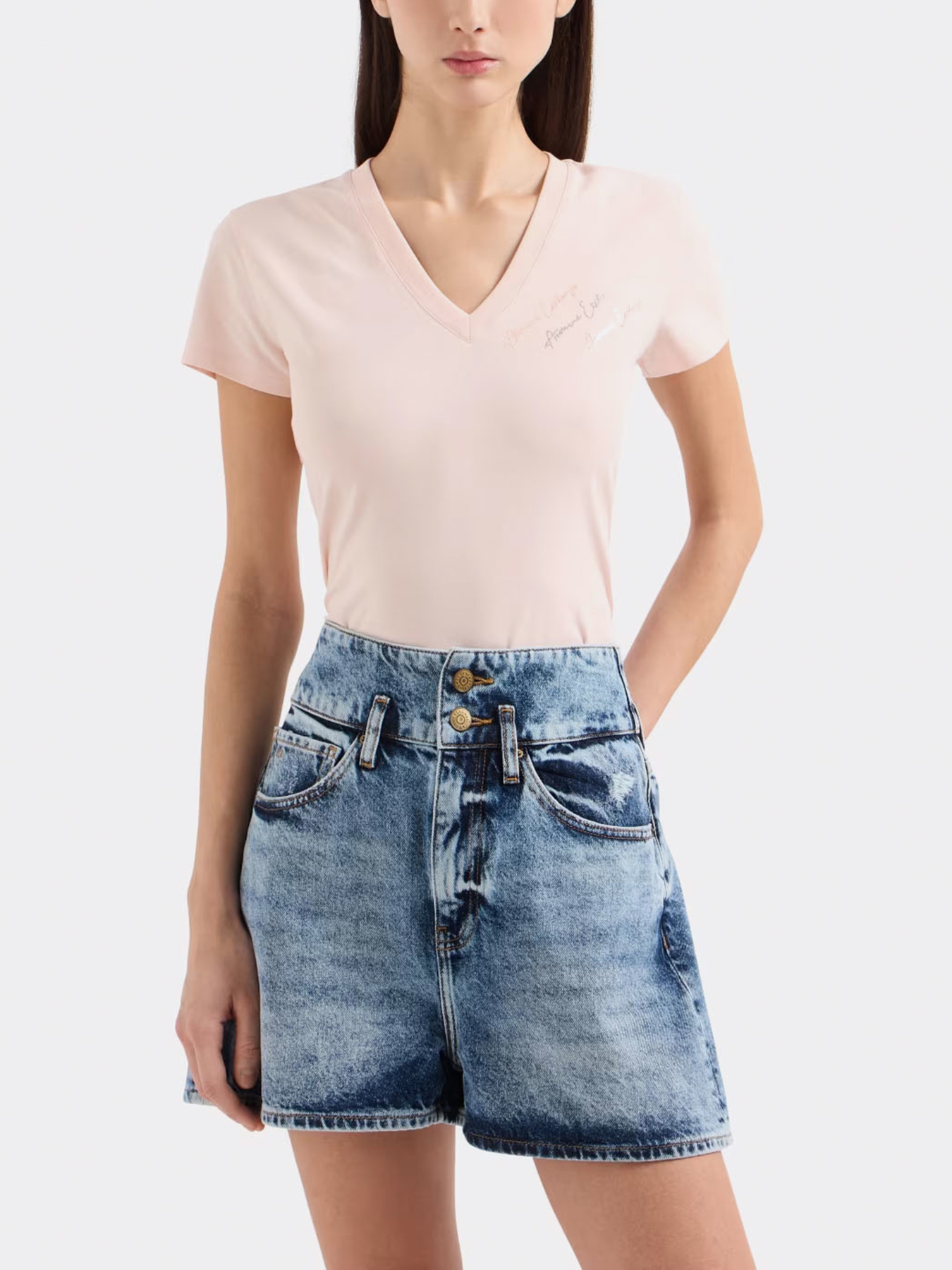 Джинсовые шорты Armani Exchange модель XW000133-AF12866-MB002 Фото