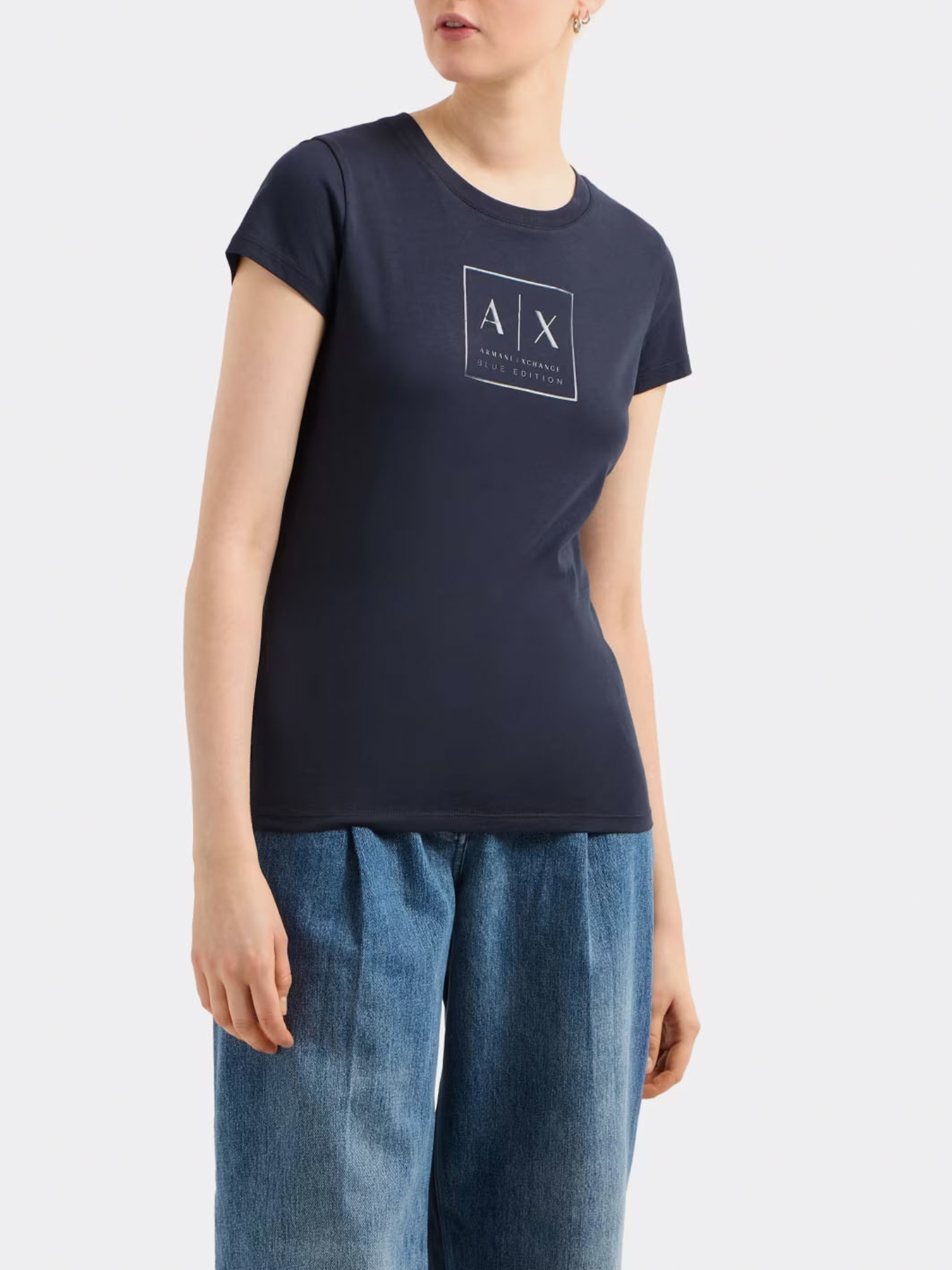 Футболка Armani Exchange Blue Edition модель XW000530-AF10359-UB100 Фото