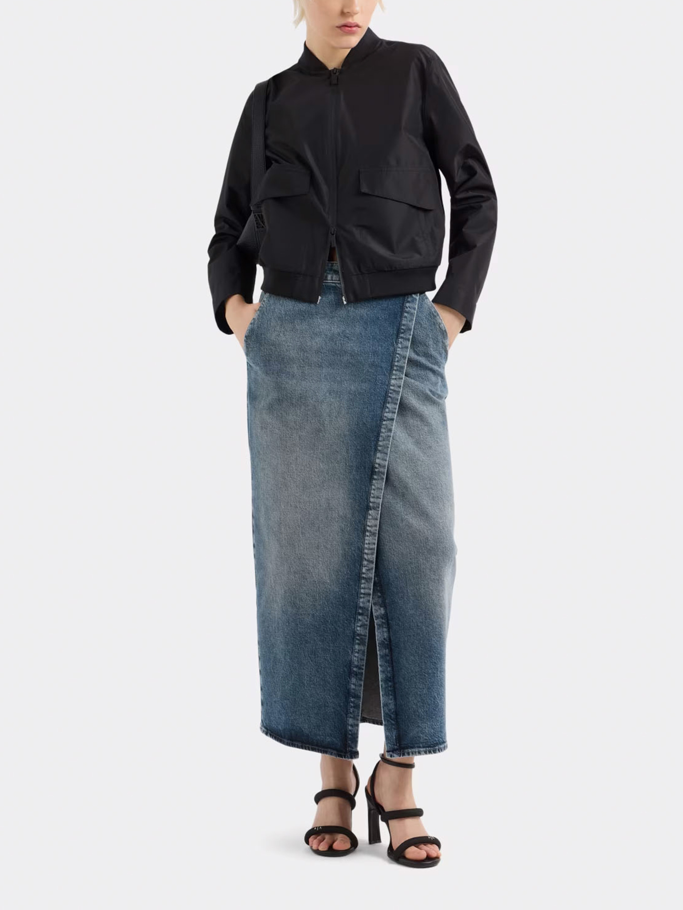 Джинсова спідниця Armani Exchange модель XW001190-AF12871-MB002 Фото