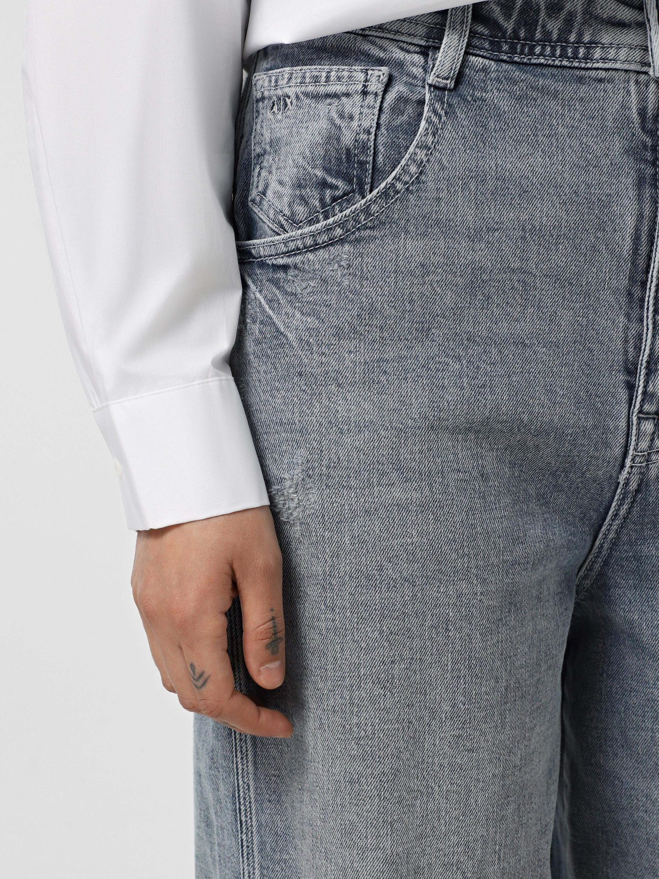 Широкие джинсы Armani Exchange модель XW000629-AF12090-MB003 Фото