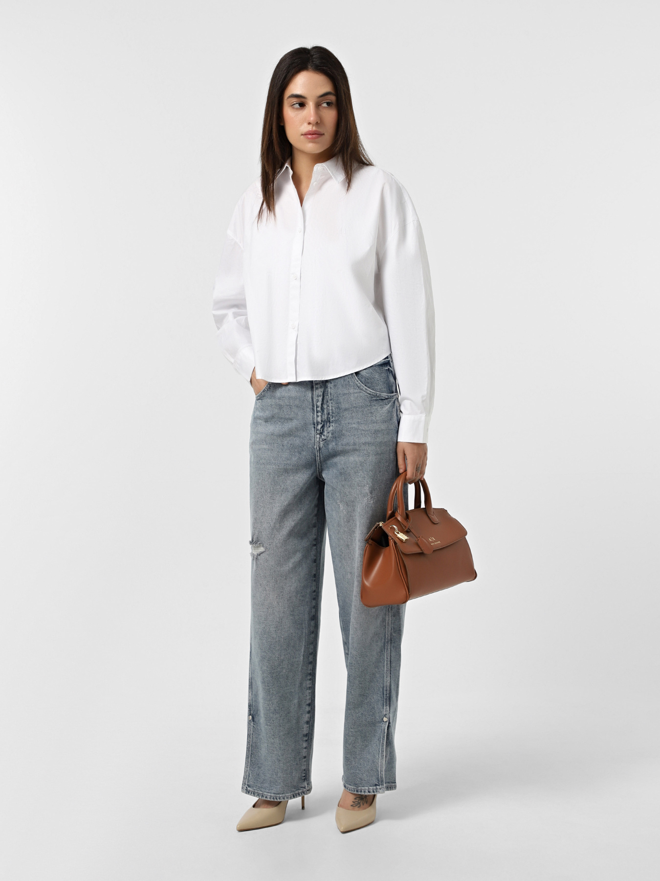 Широкі джинси Armani Exchange модель XW000629-AF12090-MB003 Фото