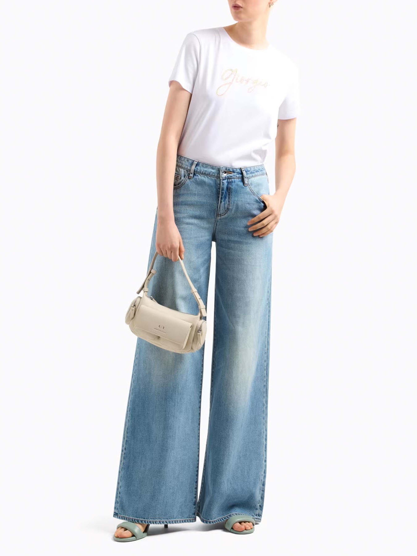 Широкі джинси Armani Exchange модель XW001184-AF12851-MB003 Фото