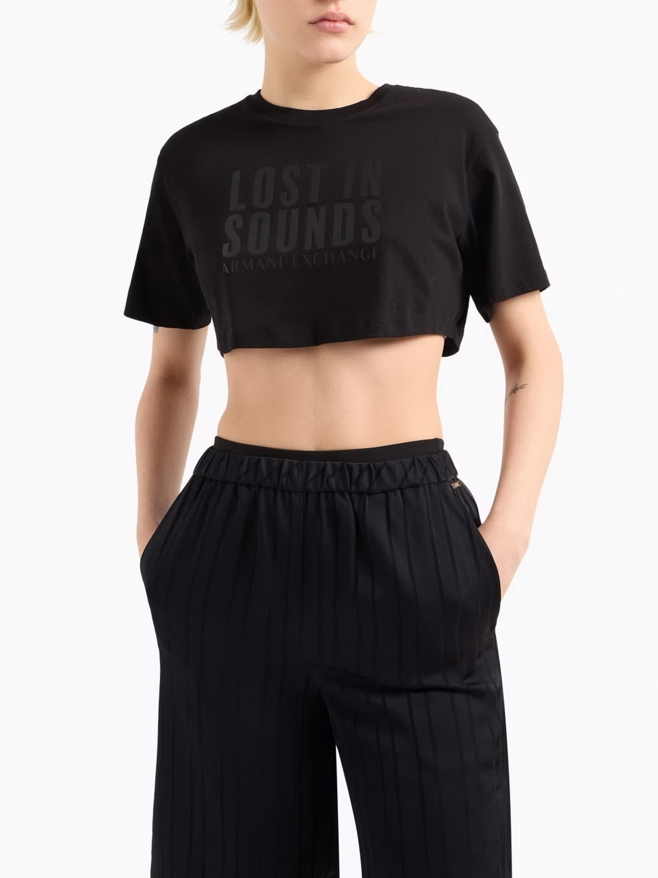 Футболка Armani Exchange Lost in sounds модель XW000546-AF10359-UC001 Футболка Armani Exchange Lost in sounds модель XW000546-AF10359-UC001 Фото