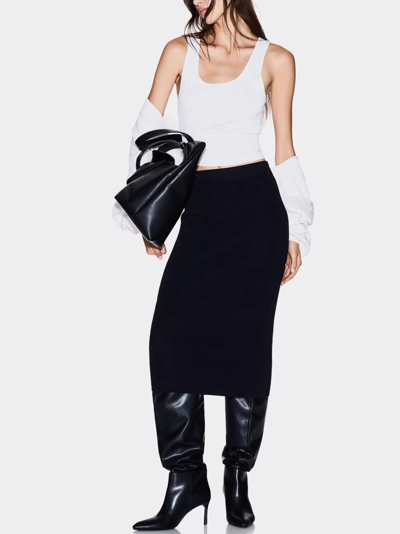 Юбка миди Armani Exchange модель XW001302-AF10352-UC001 Фото