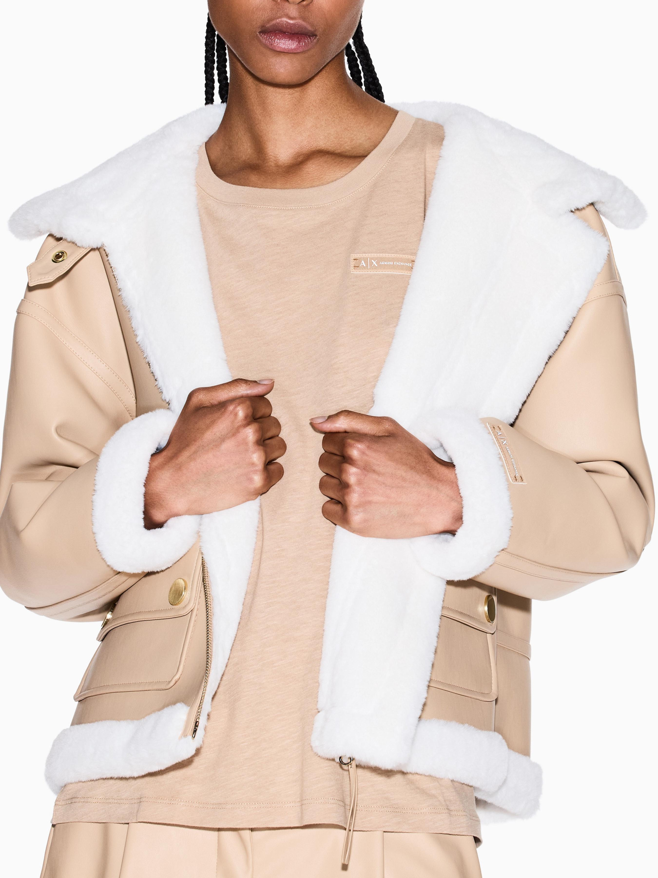 Куртка кожаная Armani Exchange модель XW000713-AF16389-U1051 Фото