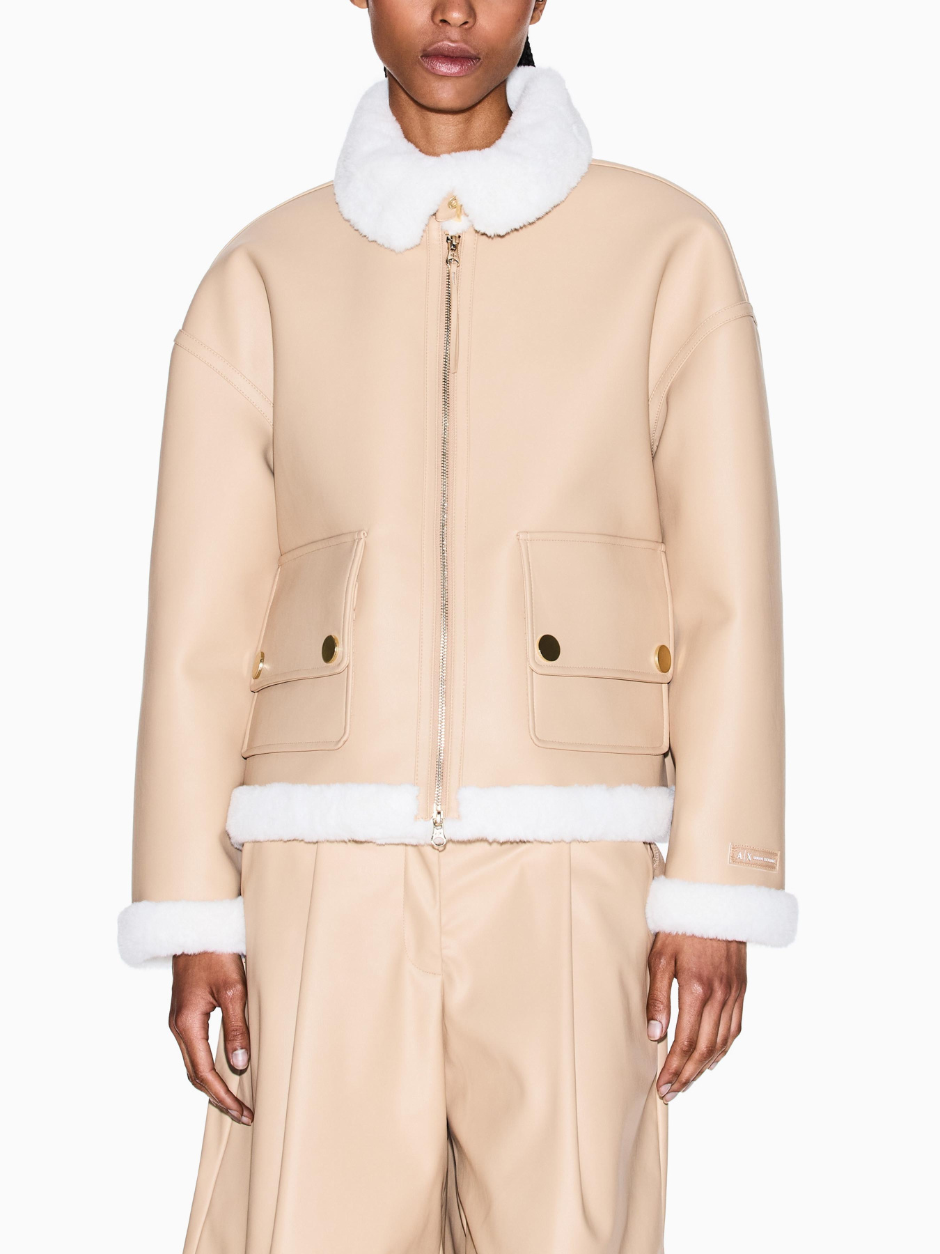 Куртка кожаная Armani Exchange модель XW000713-AF16389-U1051 Фото