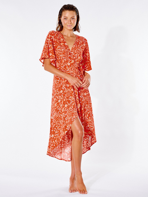 Платье миди Rip Curl Lunar Tides Wrap модель GDRMH9-40 Фото