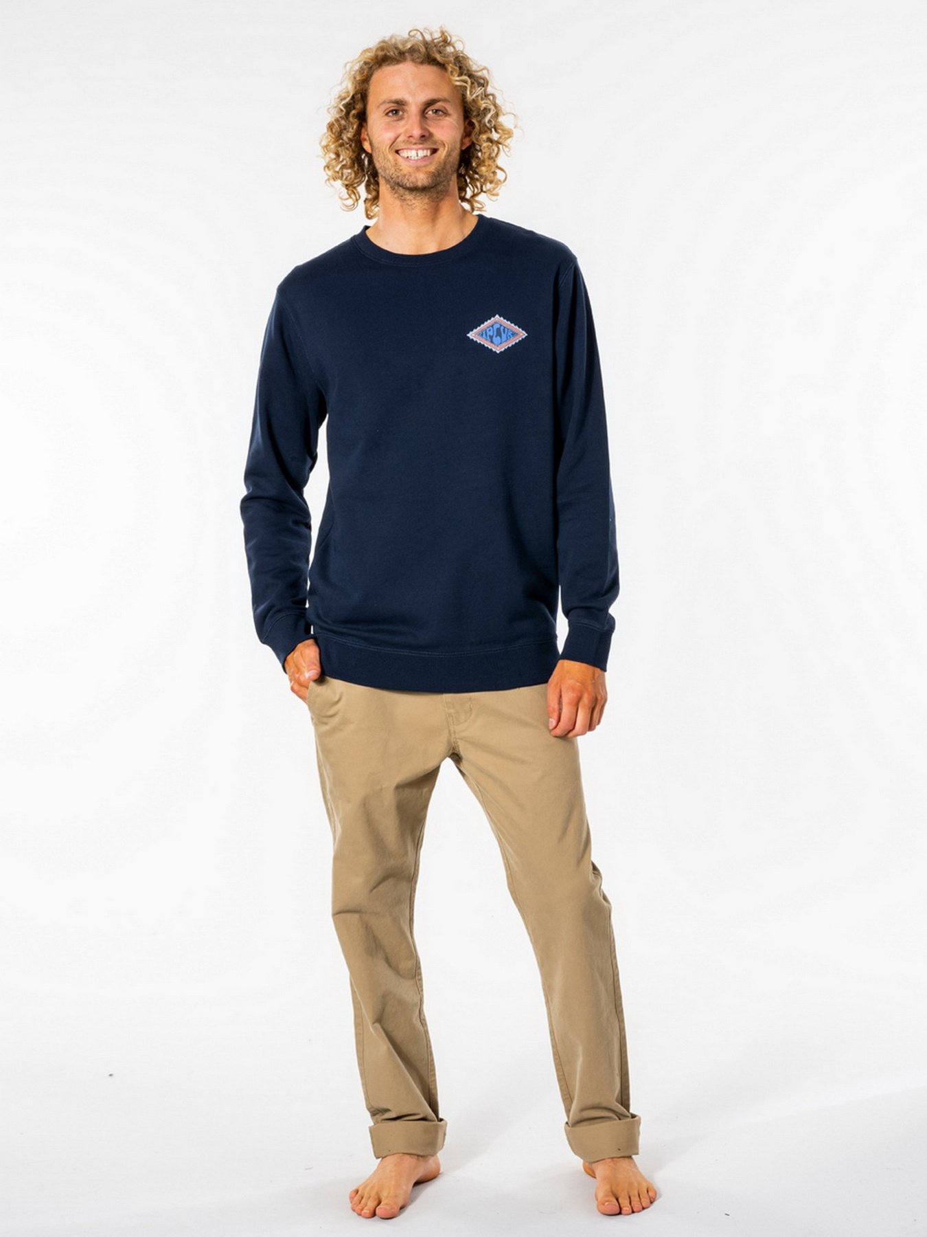 Світшот Rip Curl SWC Diamond Crew модель CFEFL9-49 Темно-синій Фото