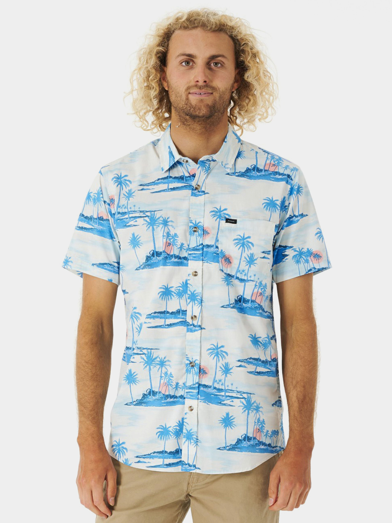 Рубашка повседневная Rip Curl модель 01AMSH-3021 Бежевий Рубашка повседневная Rip Curl модель 01AMSH-3021 Бежевий Фото