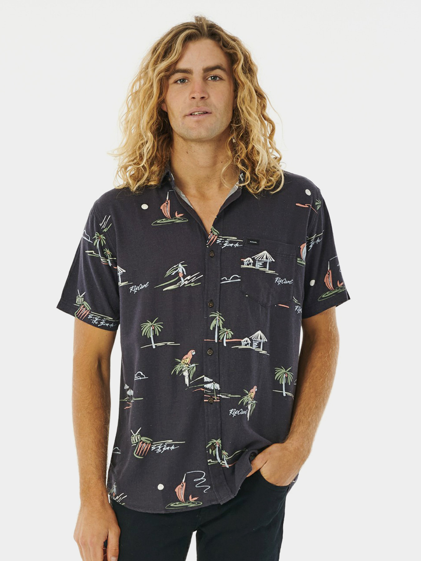 Рубашка Rip Curl Party Pack модель 01CMSH-8264 Чорний Фото