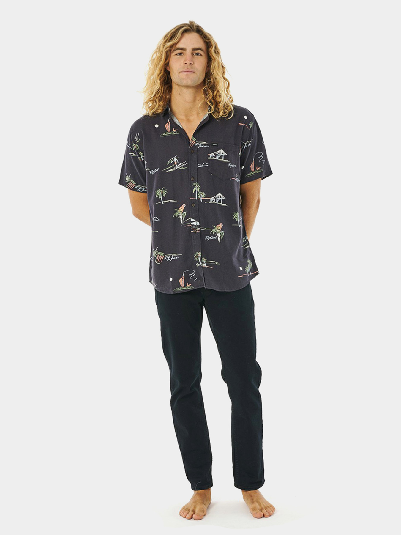 Сорочка повсякденна Rip Curl Party Pack модель 01CMSH-8264 Чорний Фото