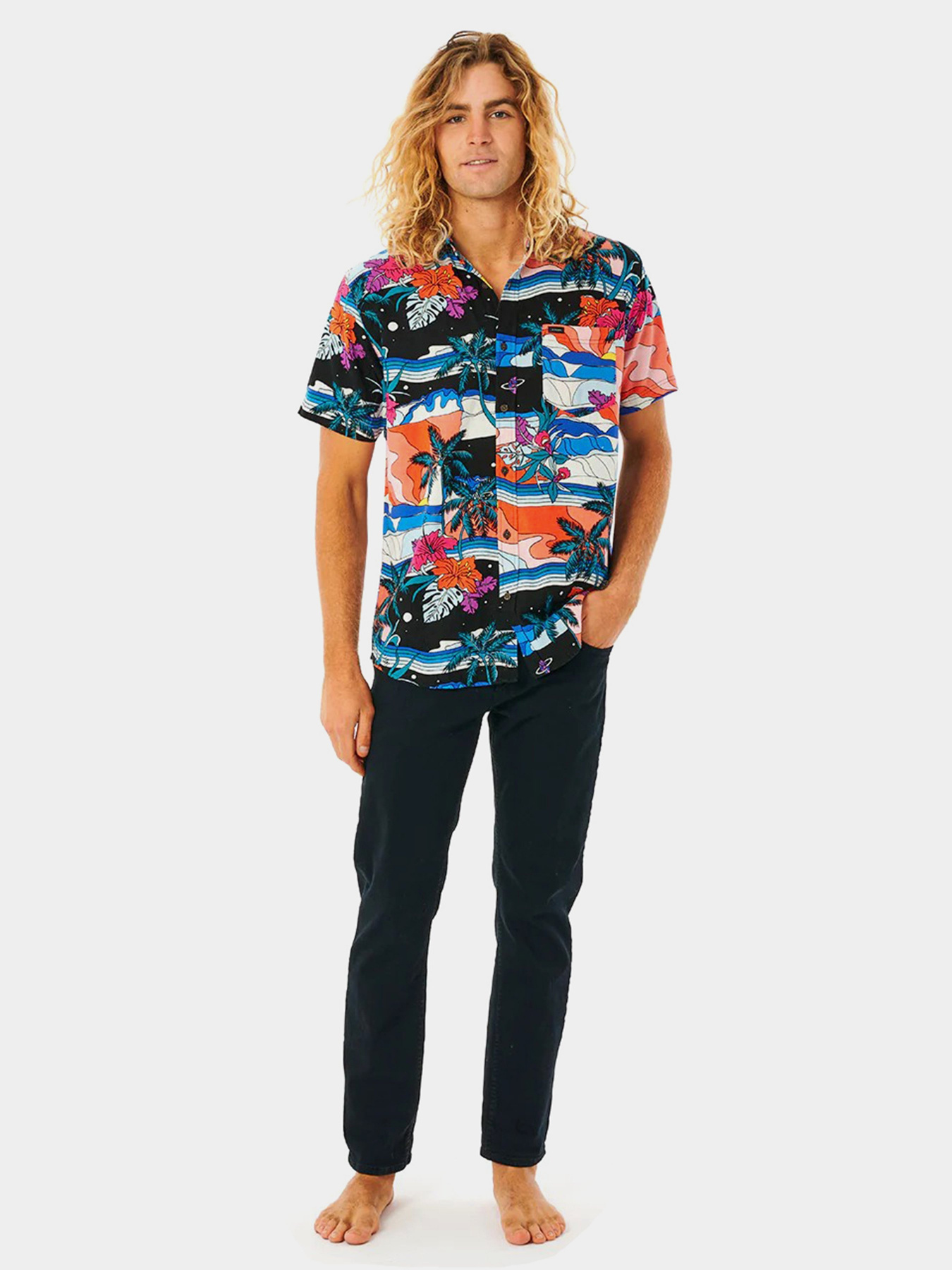 Рубашка повседневная Rip Curl модель 01CMSH-90 Чорний Рубашка повседневная Rip Curl модель 01CMSH-90 Чорний Фото