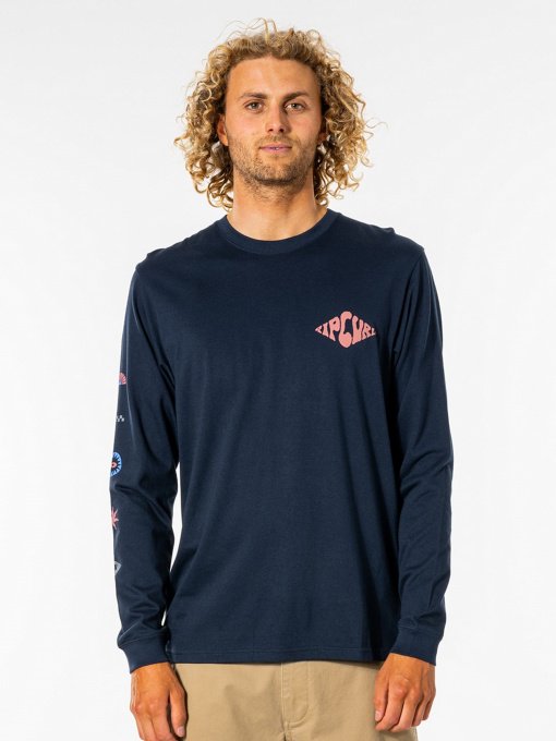 Лонгслив Rip Curl SWC Motif модель CTEUW9-49 Темно-синій Фото