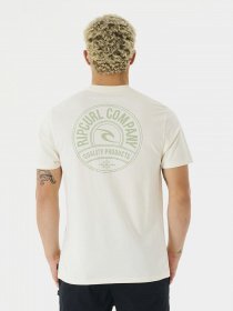 Футболка Rip Curl Stapler модель 03PMTE-3021 Бежевий Футболка Rip Curl Stapler модель 03PMTE-3021 Бежевий Фото