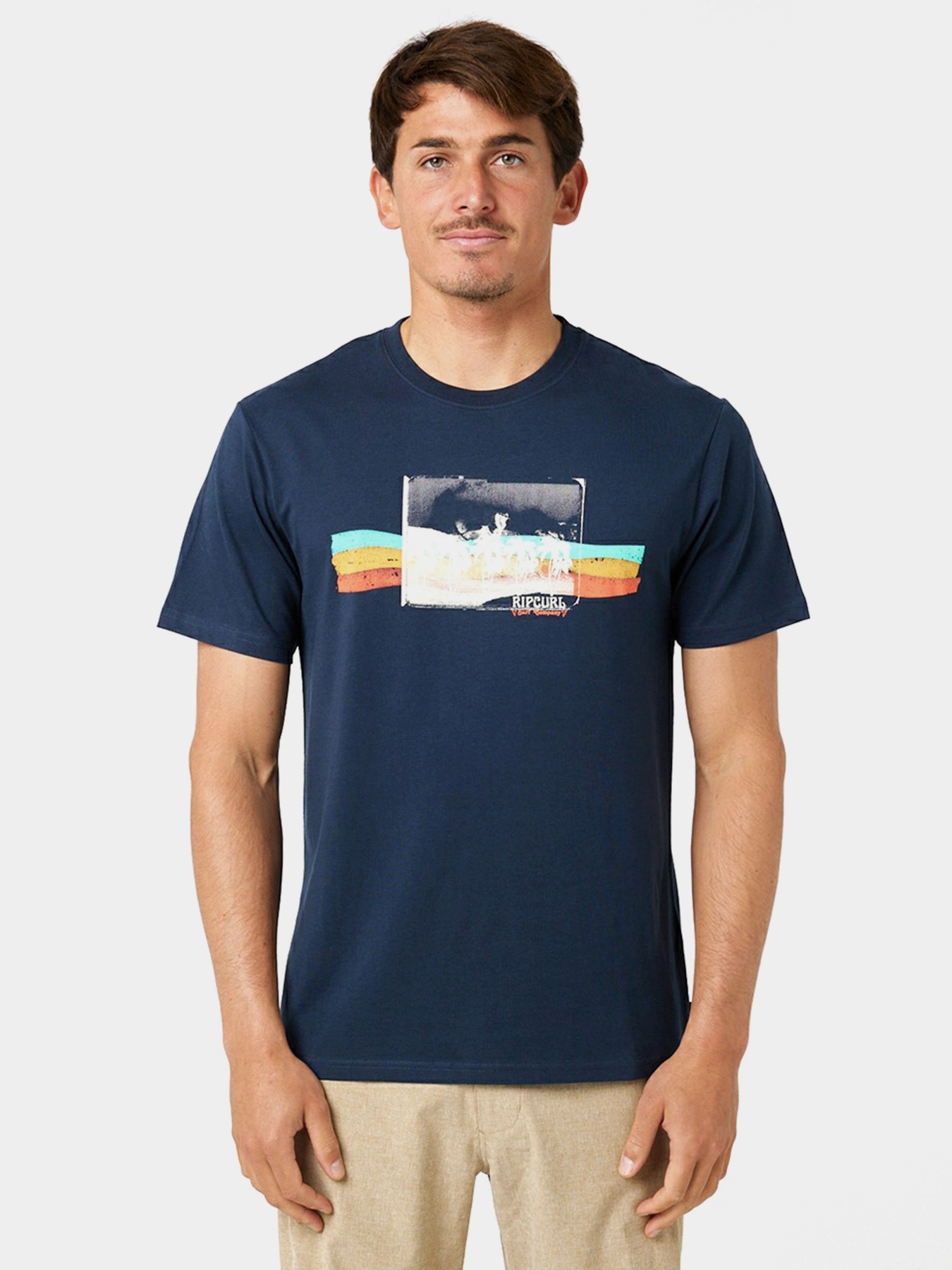 Футболка Rip Curl Striped модель 047MTE-291 Темно-синій Футболка Rip Curl Striped модель 047MTE-291 Темно-синій Фото