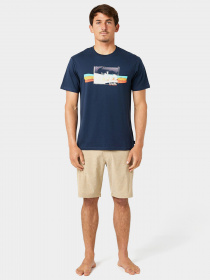 Футболка Rip Curl Striped модель 047MTE-291 Темно-синій Футболка Rip Curl Striped модель 047MTE-291 Темно-синій Фото