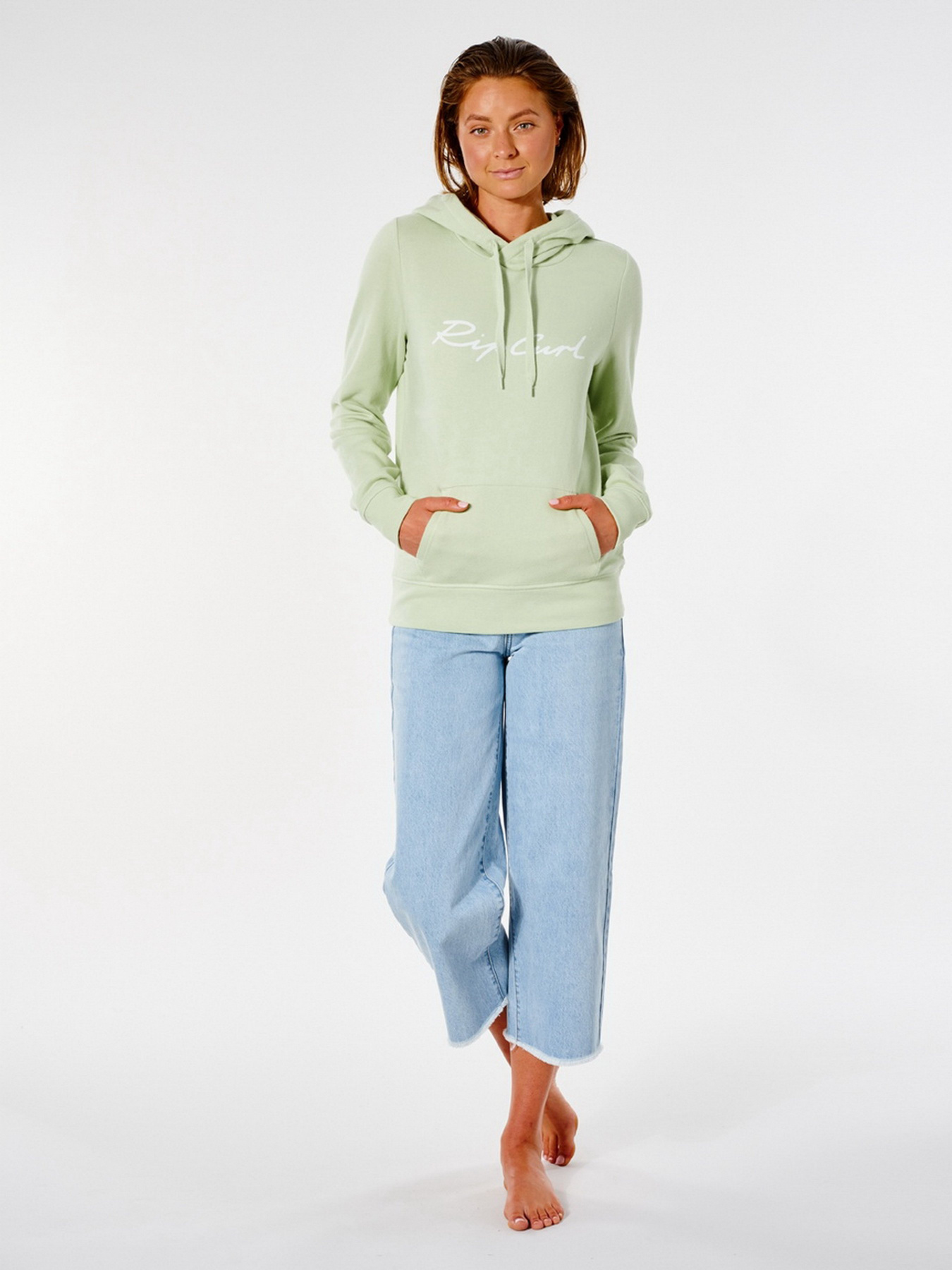 Кофта Rip Curl Script Standard Hood модель GFECO9-3396 Блідо-зелений Фото