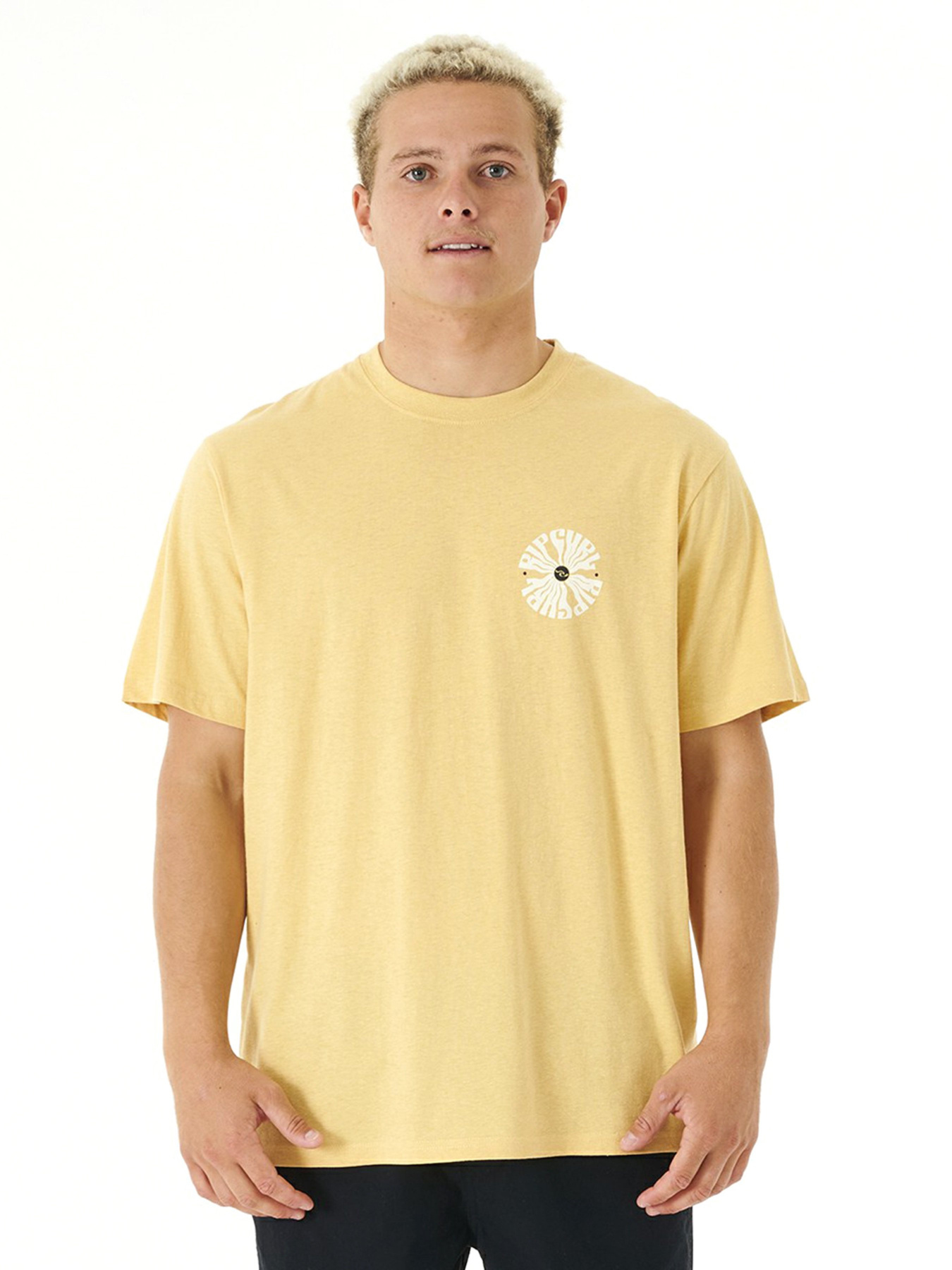 Футболка Rip Curl модель 06BMTE-9746 Жовтий Футболка Rip Curl модель 06BMTE-9746 Жовтий Фото