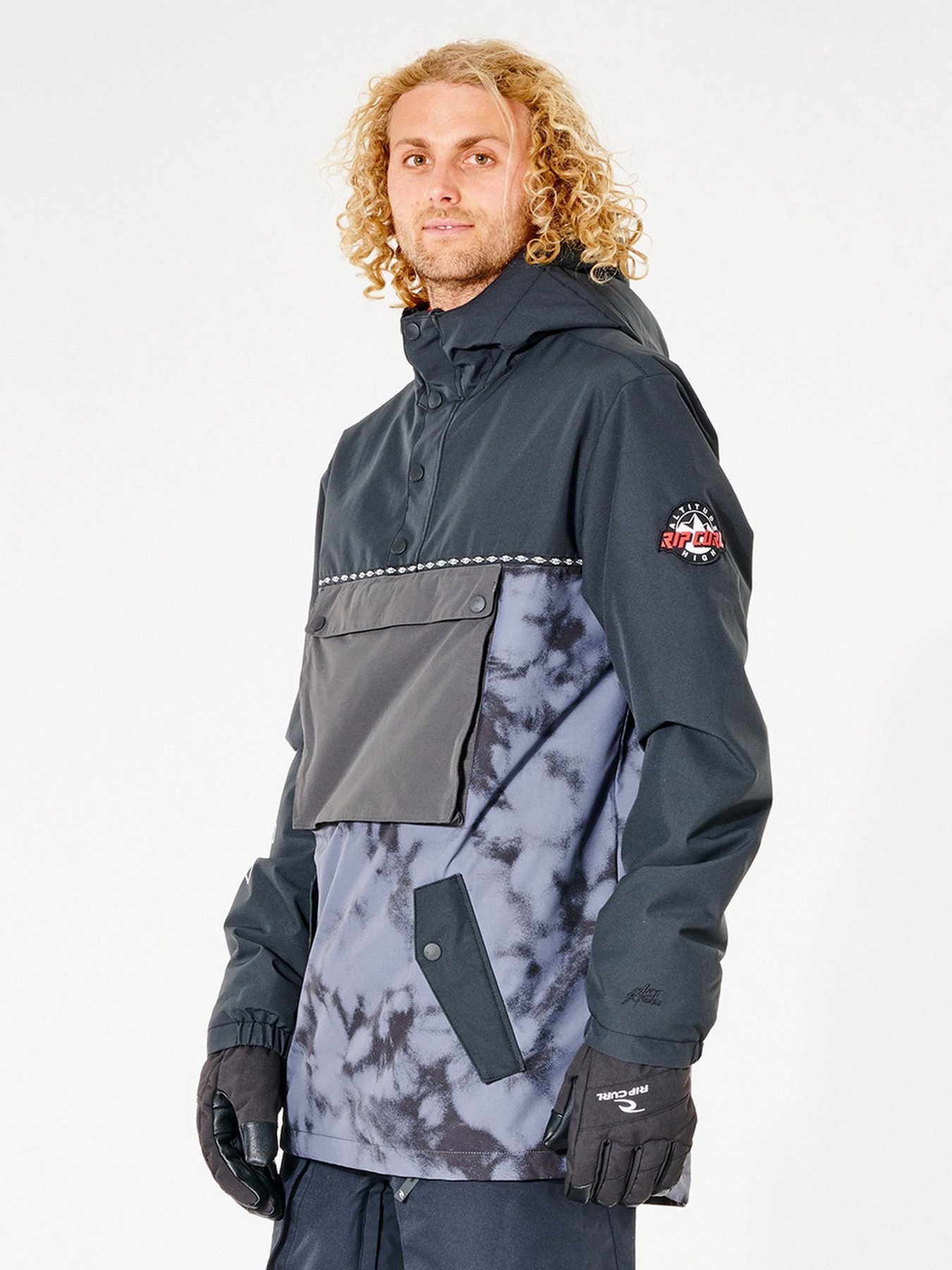 Анорак Rip Curl Primative Anorak модель SCJCT4-97 Чорний, сірий Фото