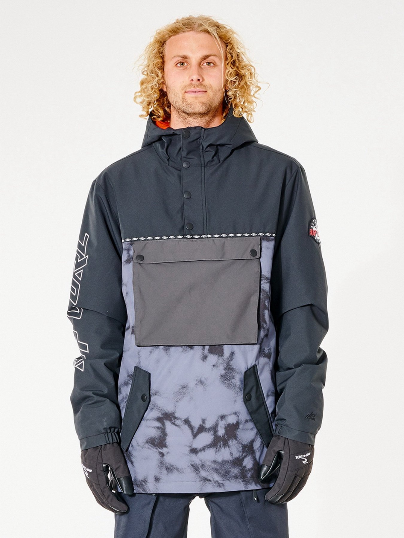 Анорак Rip Curl Primative Anorak модель SCJCT4-97 Чорний, сірий Фото