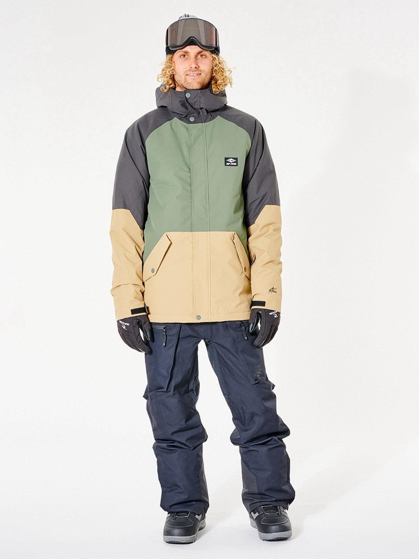 Аутдор та гірськолижна куртка Rip Curl Notch Up Snow модель SCJDX4-9389 Сірий,оливковий,пісочн Фото