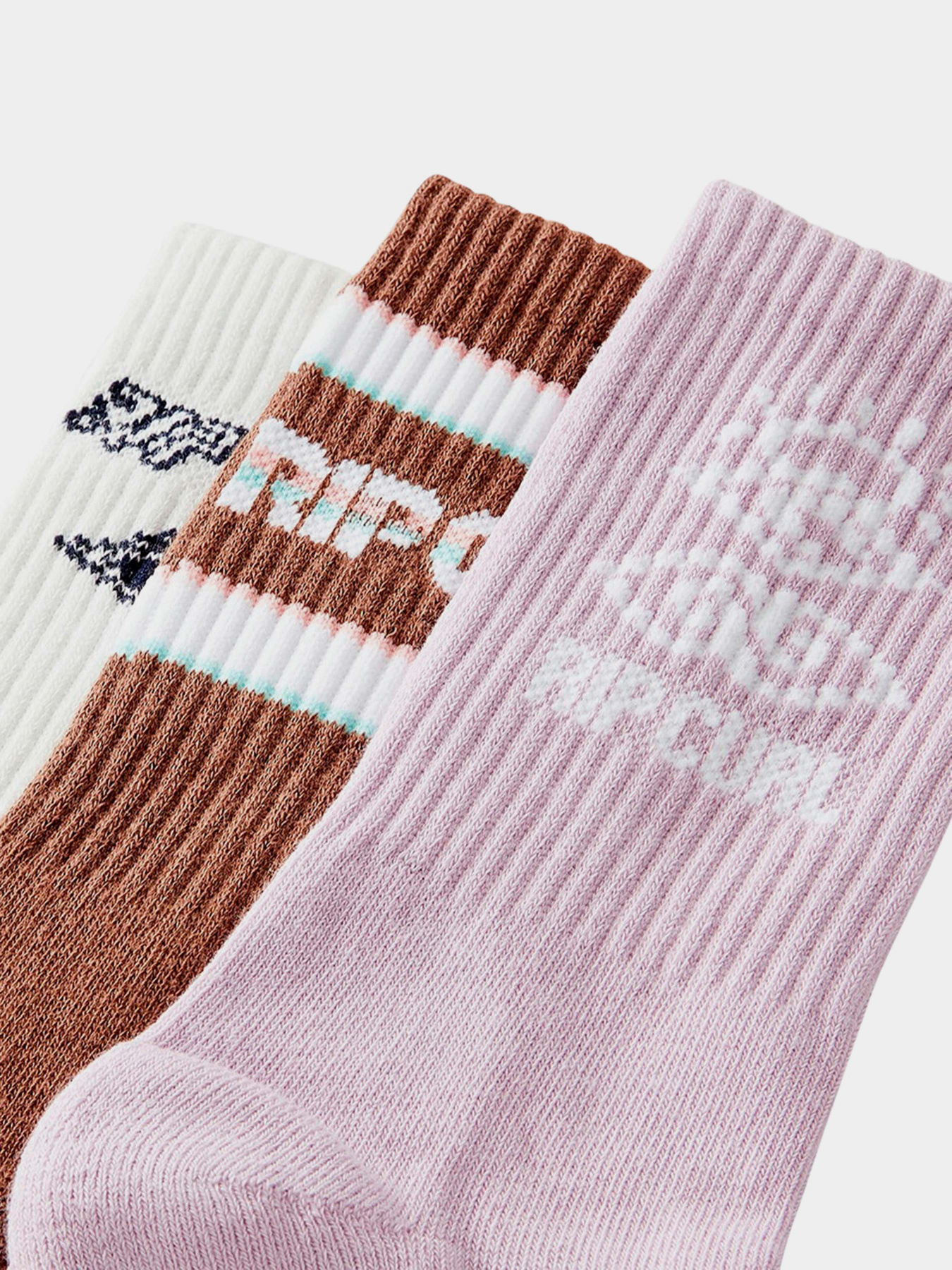 Набір шкарпеток Rip Curl модель 001WSO-9629 Коричневий Набір шкарпеток Rip Curl модель 001WSO-9629 Коричневий Фото