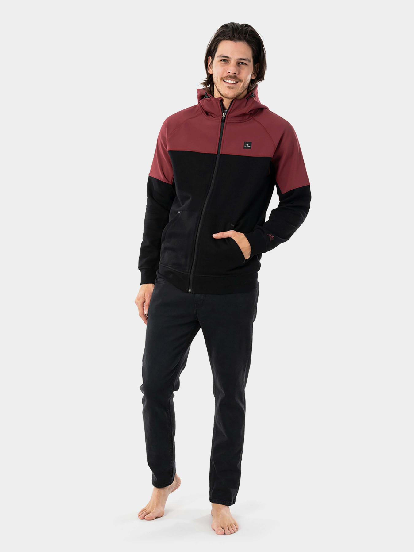 Кофта Rip Curl модель CFEBH9-4370 Бордовий, чорний Фото